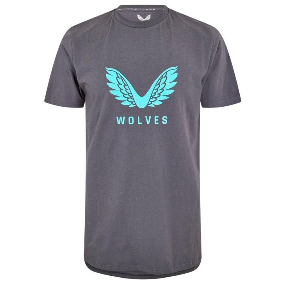 Castore Mens Wolves T-Shirt / Ebony